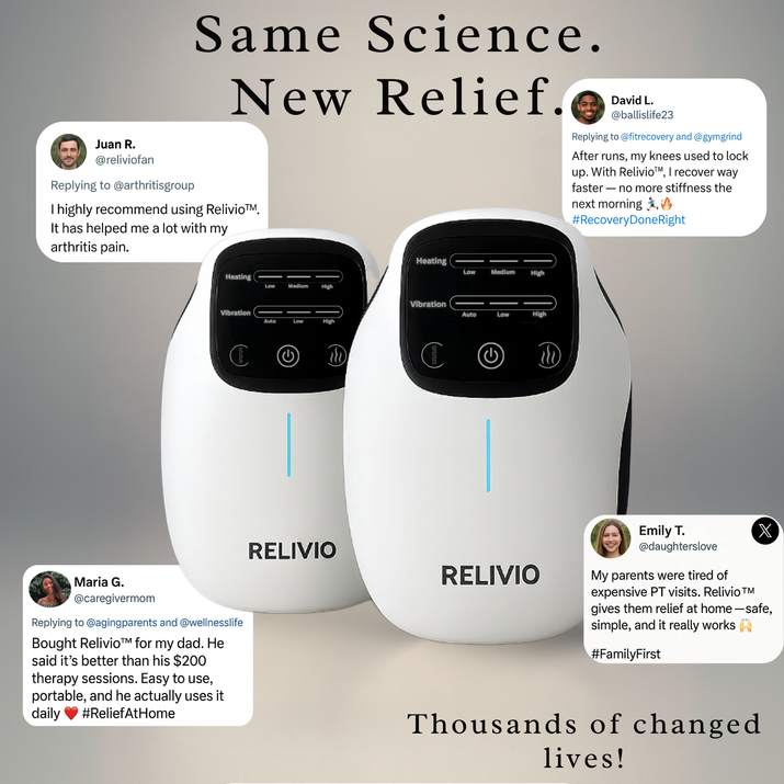 Relivio™ 3-in-1 Knee Relief Massager